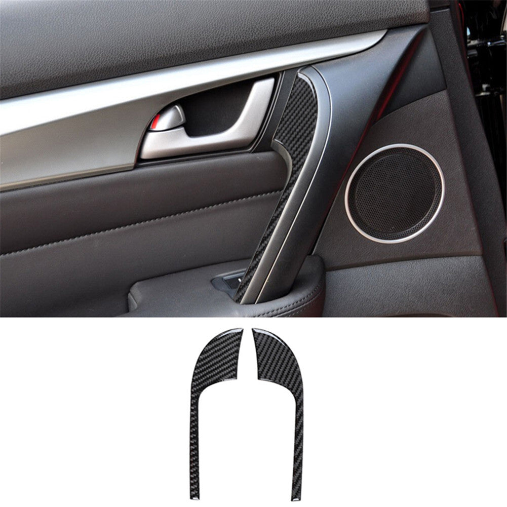 for Audi A4 B9 2017-2019 Carbon Fiber Driver Storage Box Decorative Cover Trim v