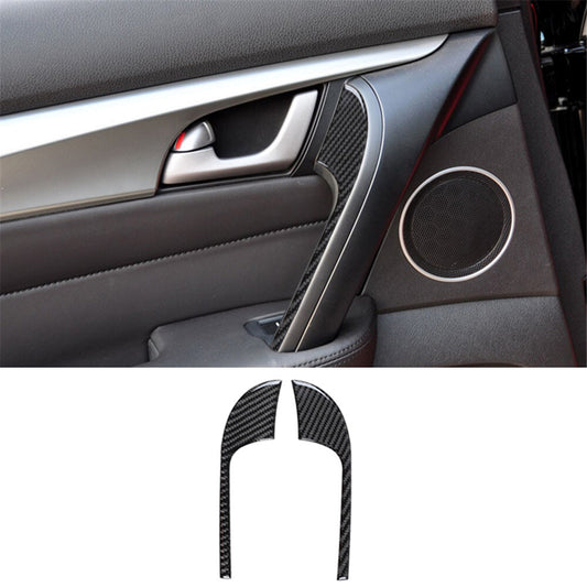 for Audi A4 B9 2017-2019 Carbon Fiber Driver Storage Box Decorative Cover Trim v