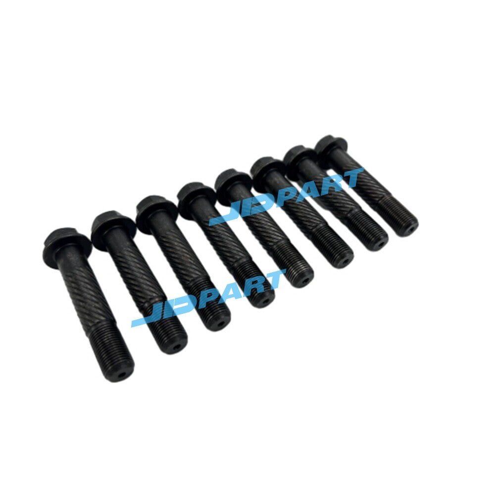 8-piece V3300 connecting rod screws, 98mm, for engine parts.