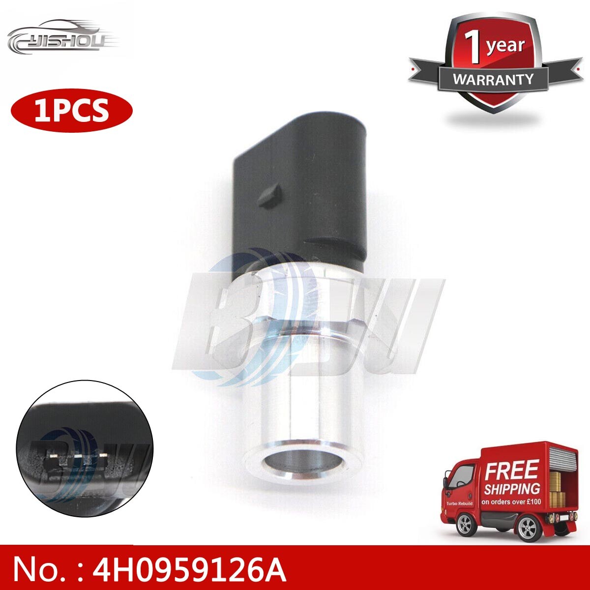 The new 4H0959126A air conditioning pressure switch sensor is suitable for Audi Q5, S3, S5, R8, A4, A5, and for Volkswagen Touareg.
