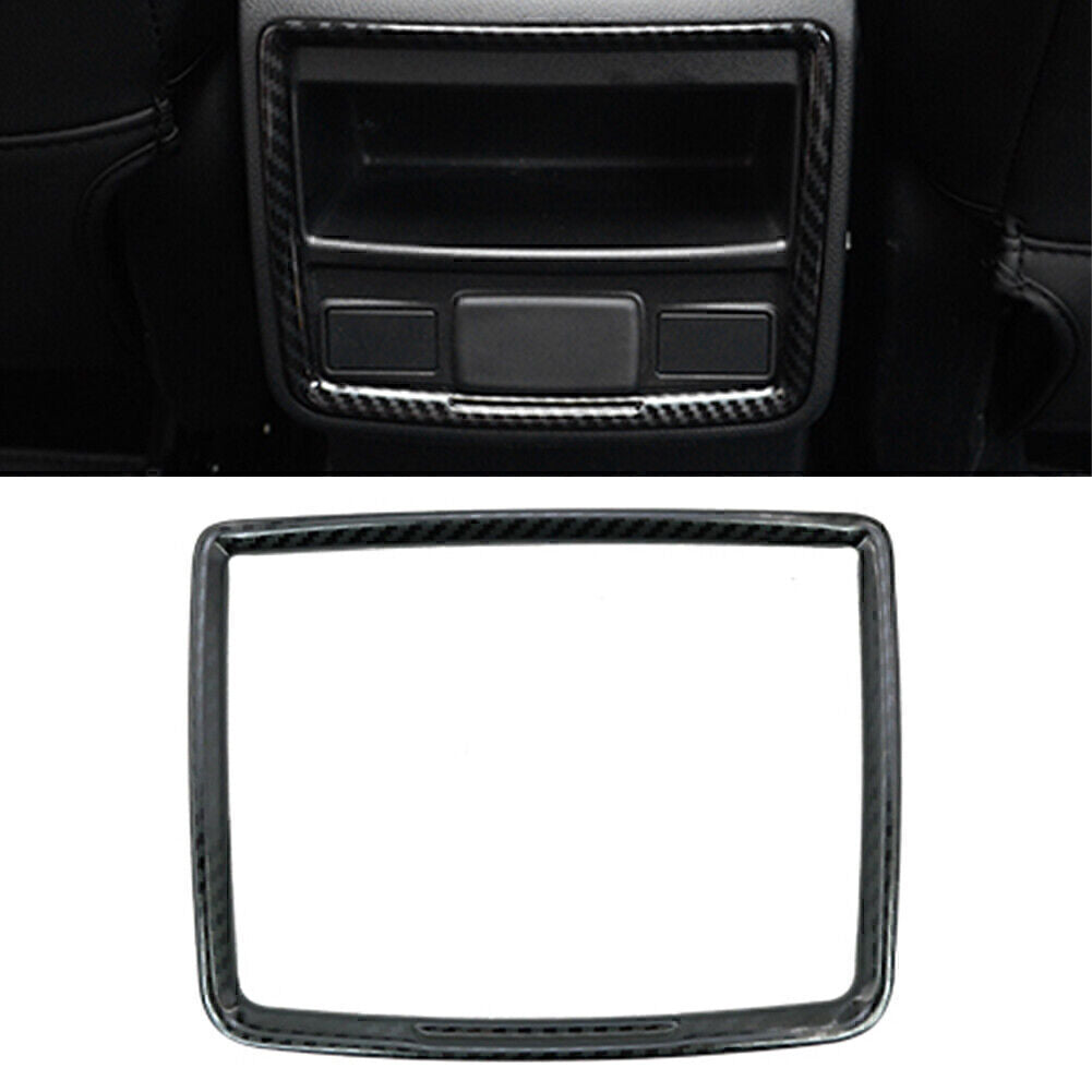 Carbon fiber rear storage compartment panel cover trim suitable for Subaru Forester SK 2019 20
