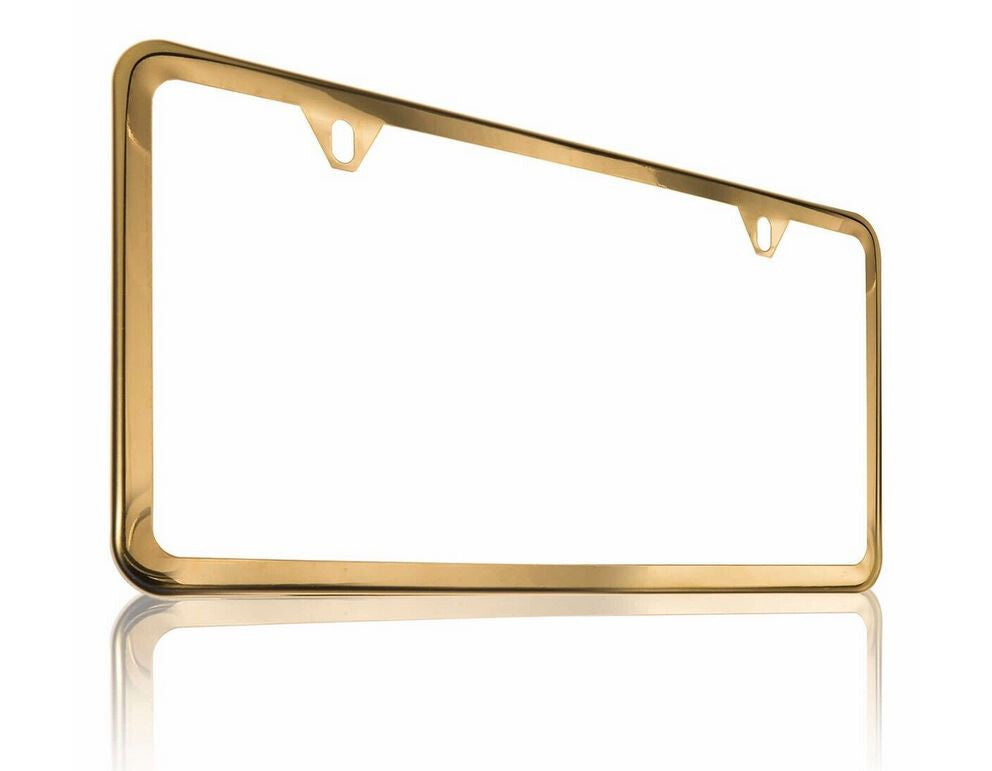 Car License Plate Frame Cap Front Hood Rear Boot Black American Flag for Genesis 1x- v