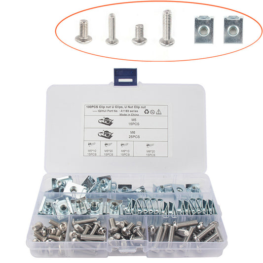 Speed Fasteners U Nuts Self Tapping Screw Spire U Clips Interior Trim 100pcs