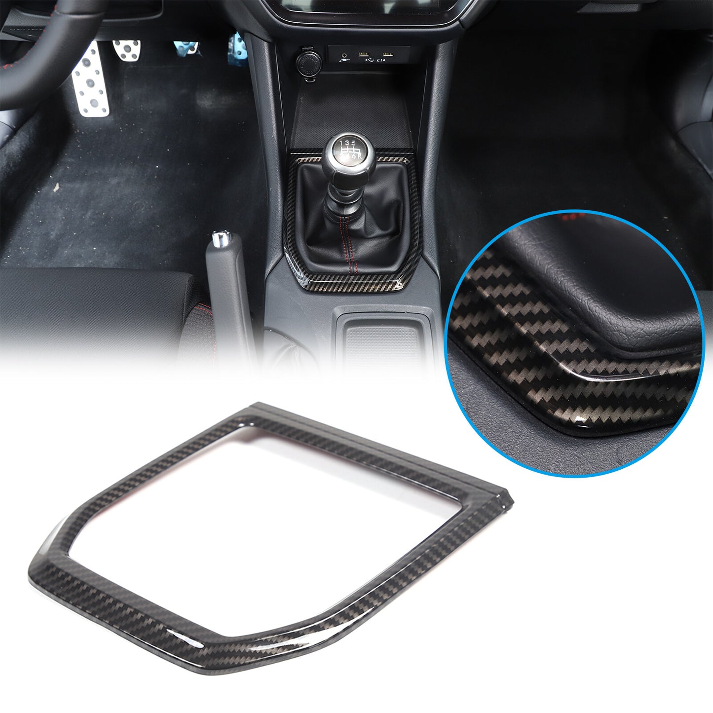 ABS red steering wheel U-shaped frame decorative cover suitable for Maverick 2022 - 2023- v