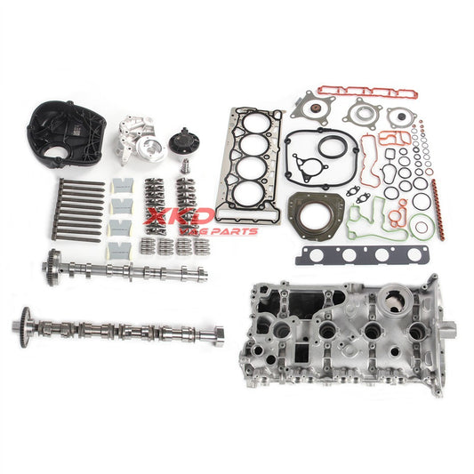 2.0T Cylinder Head Assembly &Gasket&Timing Cover Kit Fit for Audi for A4 for A5 Q5 Q