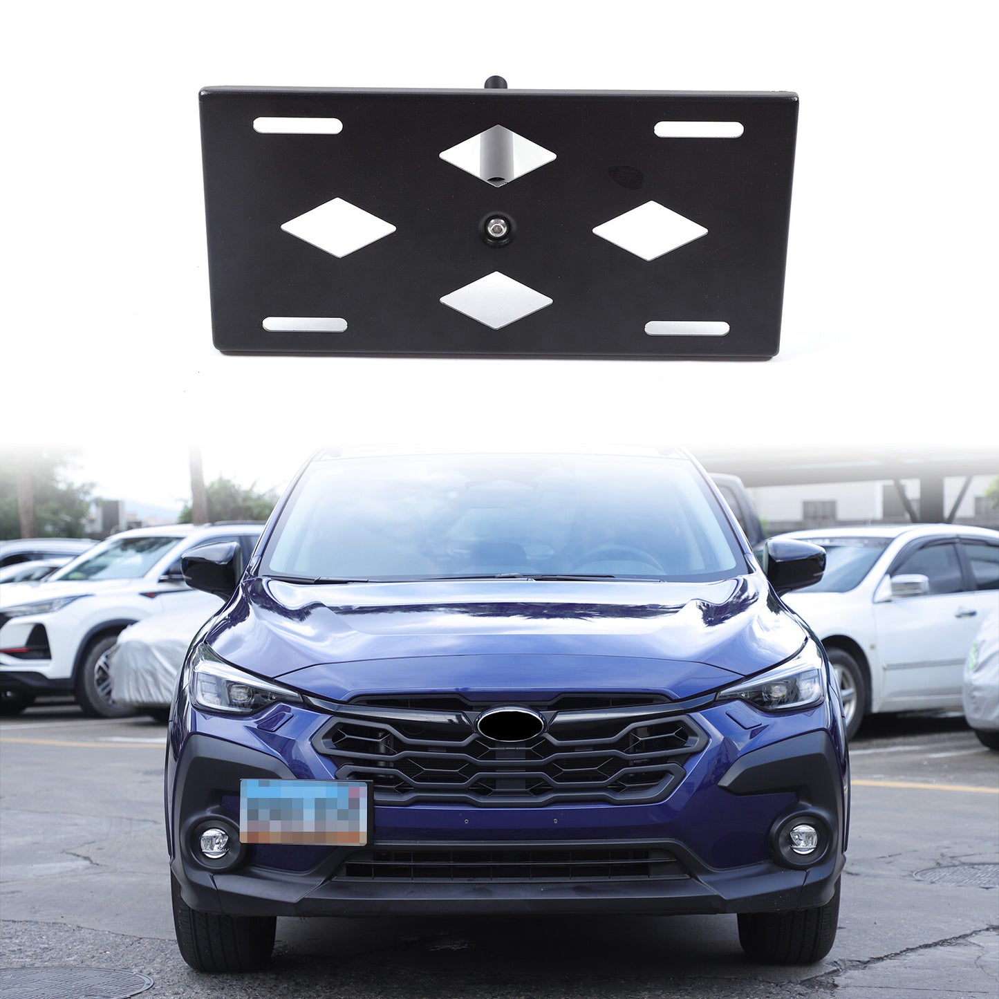 Front bumper tow hook license plate mounting bracket for Subaru Crosstrek 2022+- n