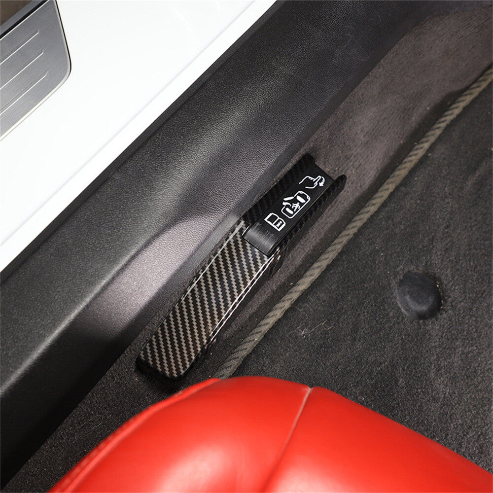 Carbon Fiber ABS Left Door Forced Door Opening Switch Trim for Corvette C8 2020+