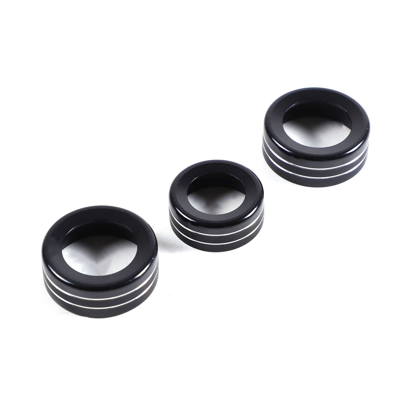 Black central air conditioning volume knob ring trim available for Ranger 2023 - 2024 - n