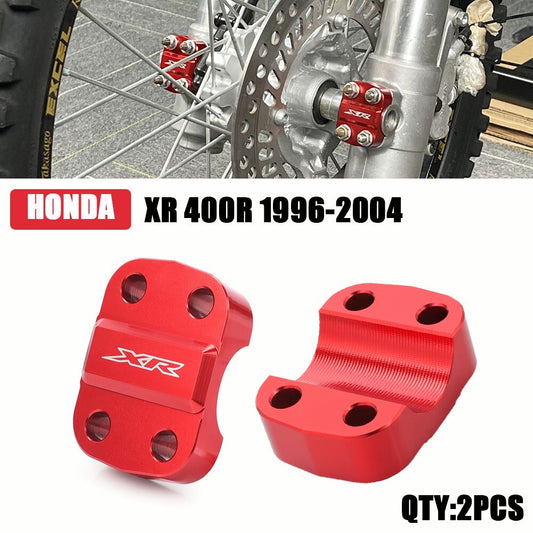2PCS CNC Front Axle Holder for HONDA XR400R 1996-2004 XR 400R XR 400 R Red Q