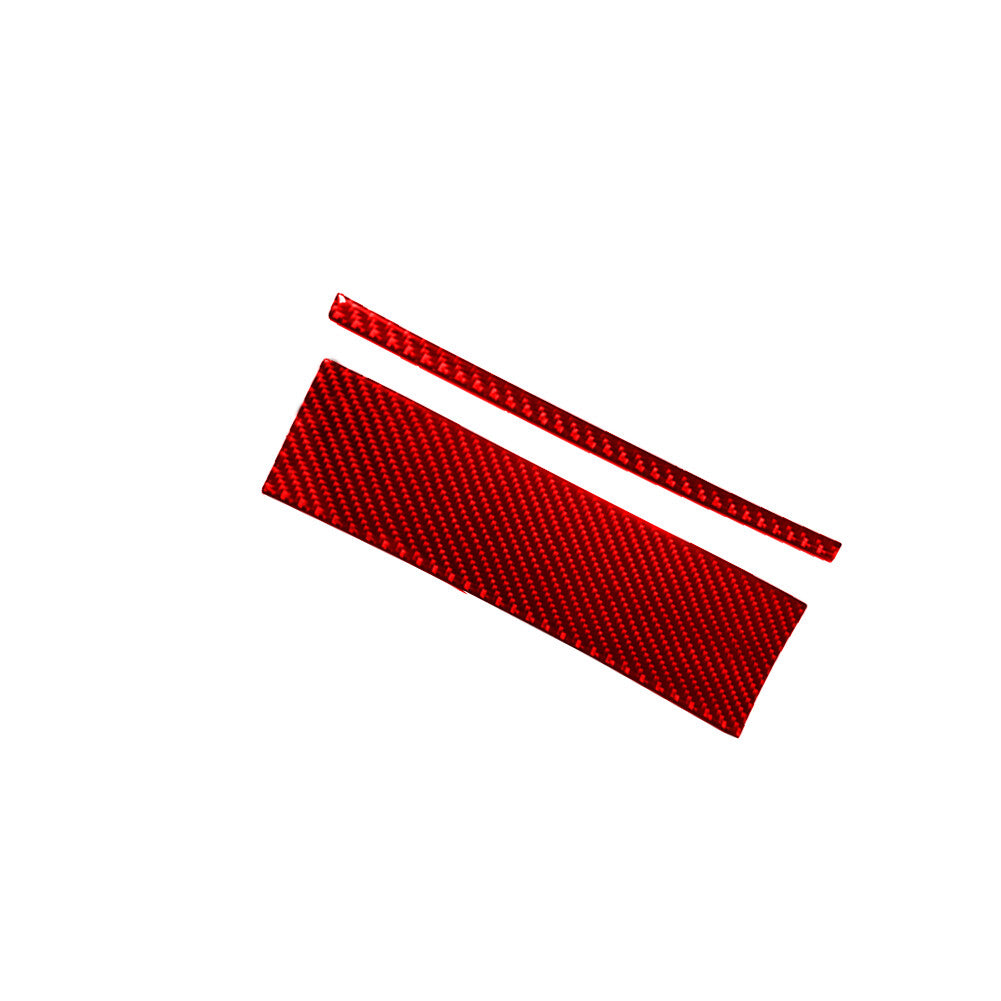 Red Carbon Fiber Front Door Door Control Cover Trim for Dodge Durango 2014-2020 v