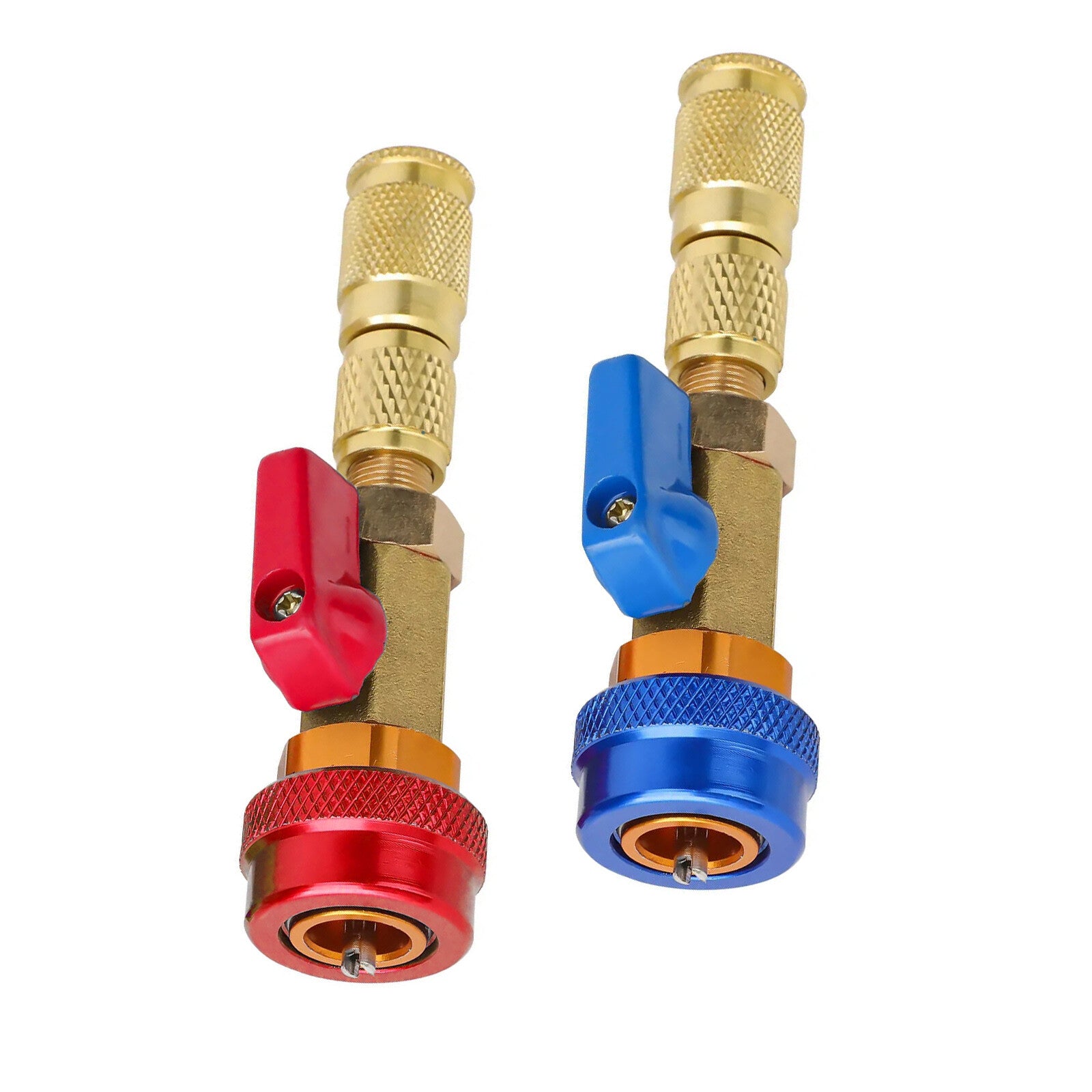 2Pcs HVAC AC R134A Valve Core High Low Pressure Quick Remover Installer Tool