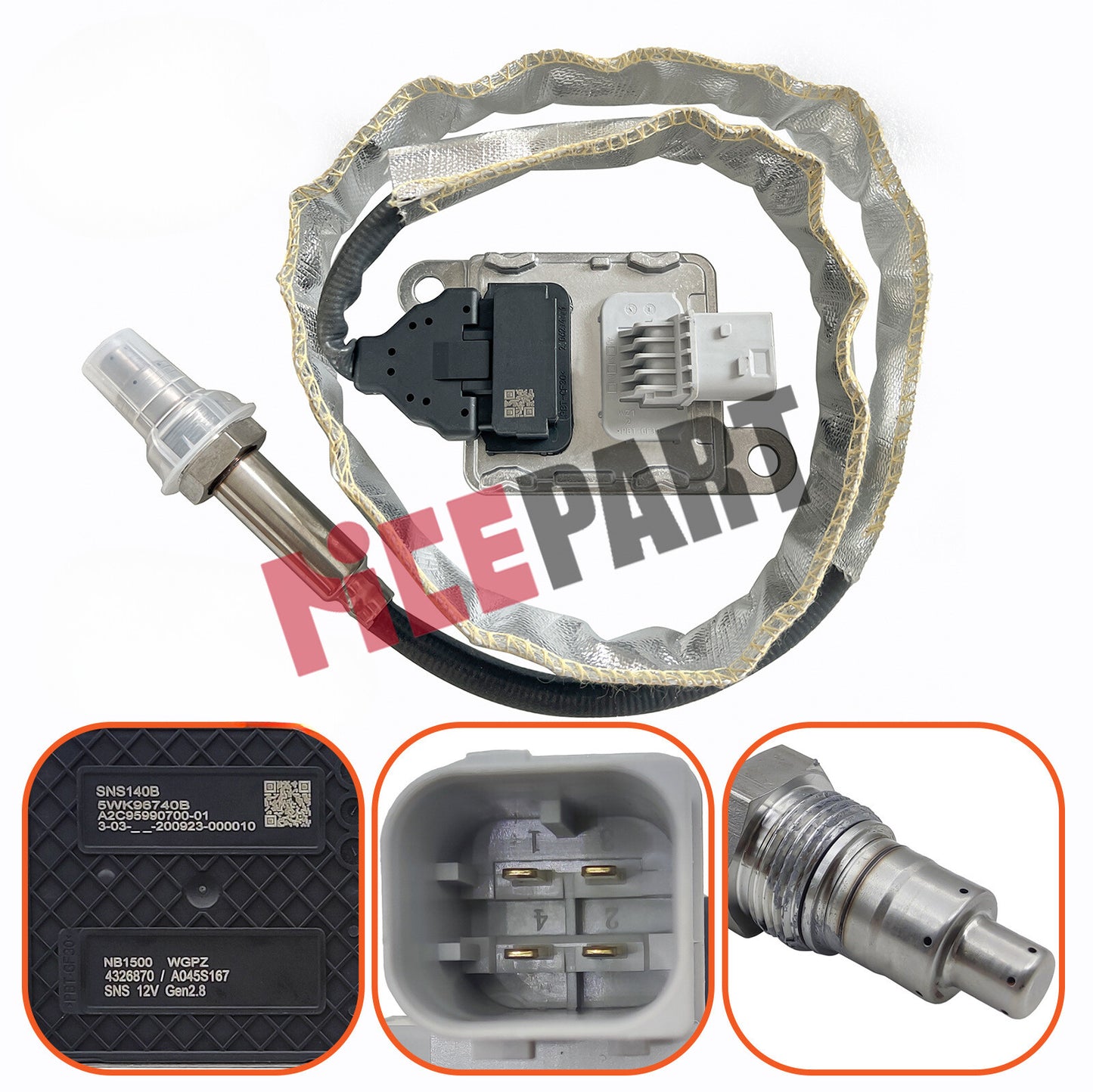 NOx Sensor 5WK96684A 68067521AA Suitable Compatible 6.7L for Dodge for Ram 3500 - 5500