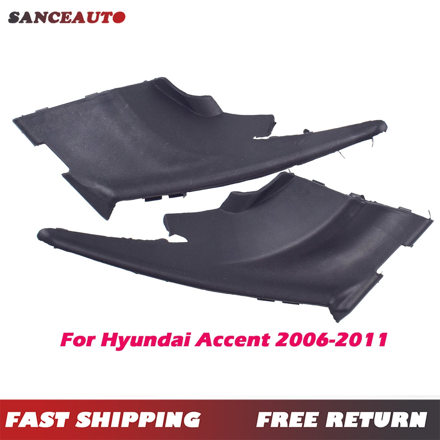 Extended plastic decorative capes on both sides of the cloak are suitable for 2006-2011 modern accents. n