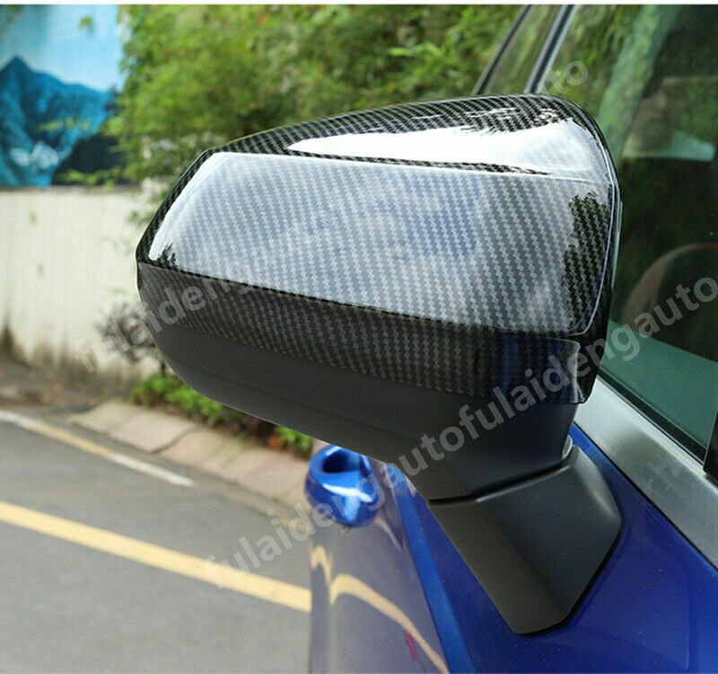 for Audi Q3 2019-2023 Carbon Fiber Style Rearview Side Mirror Cap Cover Trim 2P