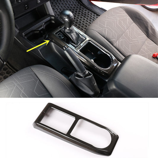 Carbon Fiber Gear Shift Box Panel Cover Trim Fit For Tacoma 2016-2022 v