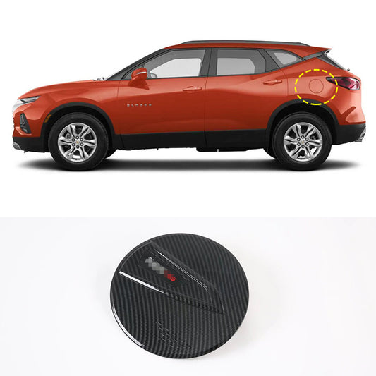 for Chevy Blazer 2019-22 Carbon Fiber Car Fuel Tank Oil Gas Cap decor Cover Trim