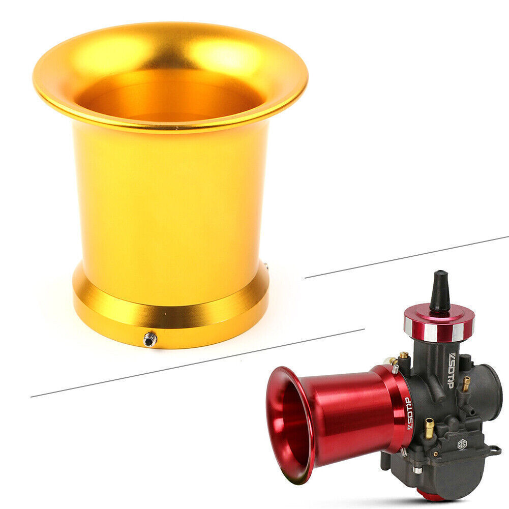 55mm Carburetor Air Filter Velocity Stacks Wind Horn Cup Fit PWK 32/34mm Gold Q
