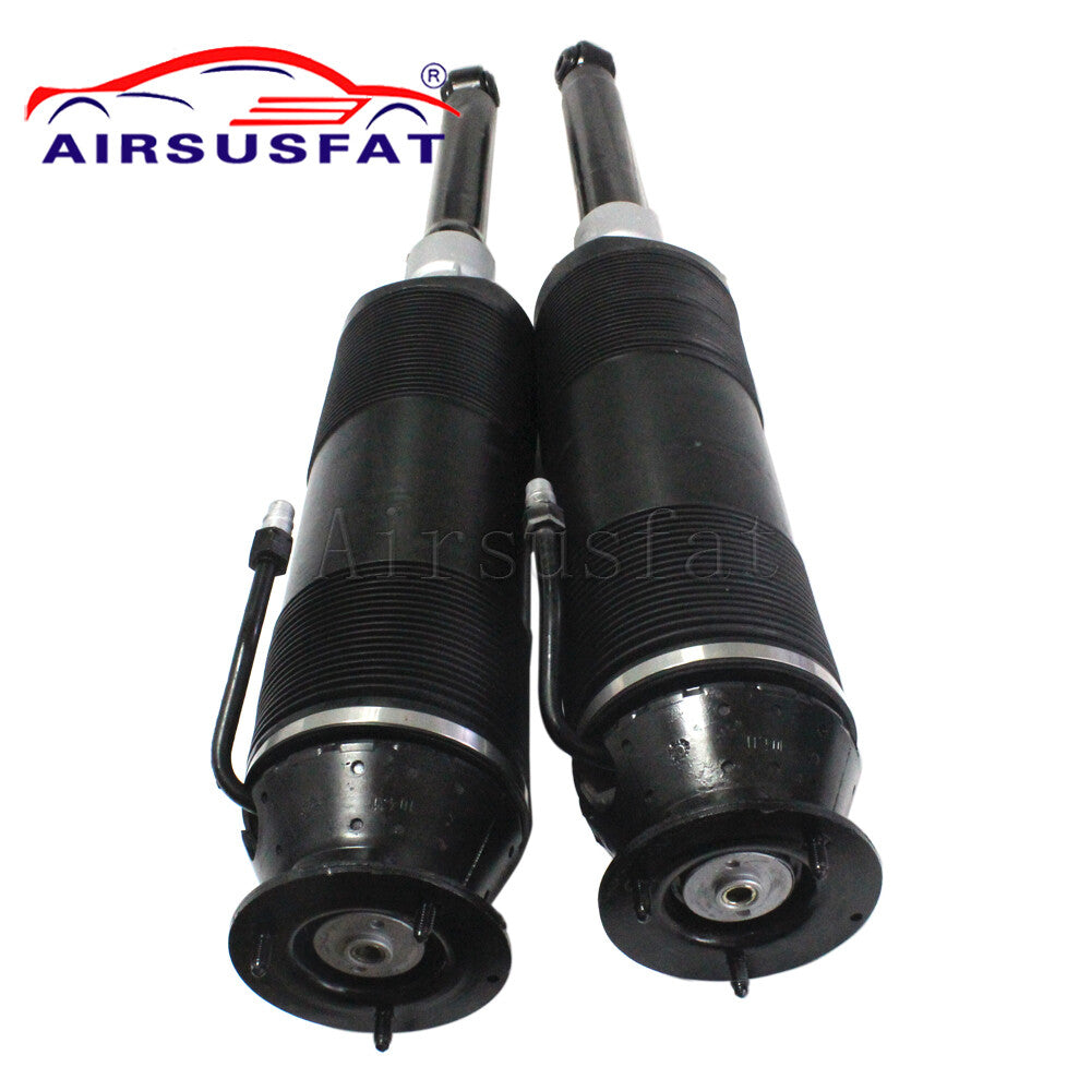 Two rear hydraulic shock absorber ABC struts for Mercedes W220 W215 CLS class vehicles (2000-2006-).