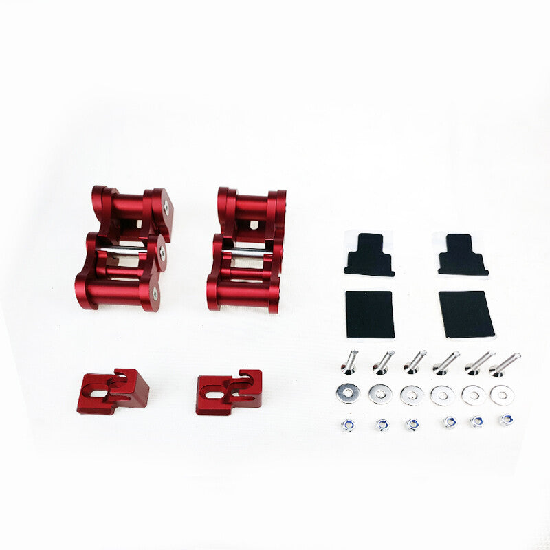Aluminum Hood Latch Locking Catch Buckle Set For 2007-2017 for Jeep for Wrangler JK,red