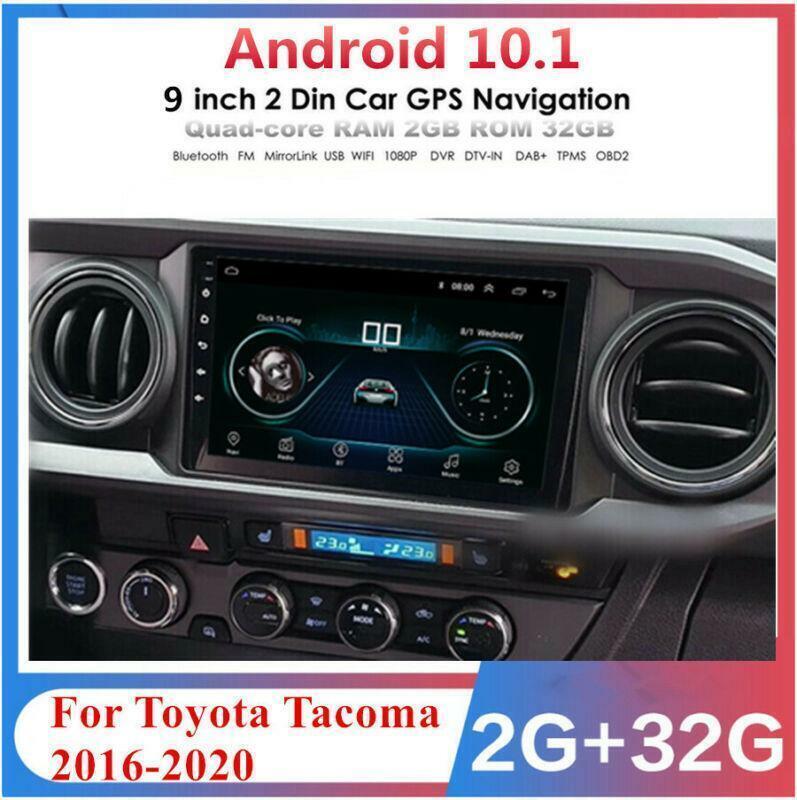 9 For 2016-2020 for Toyota Tacoma Android 10.1 Stereo Radio GPS Navi Player 2+32GB