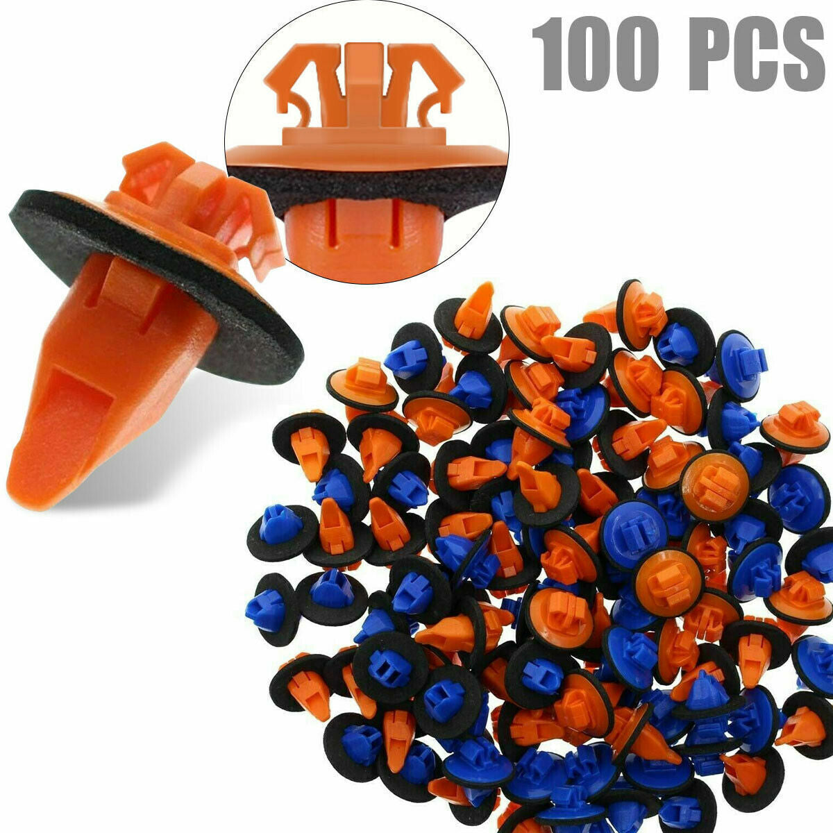 100 Pcs Fender Door Bumper Flare Trim Clip Retainer Fastener for Toyota for 4runner