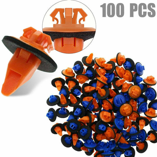100 Pcs Fender Door Bumper Flare Trim Clip Retainer Fastener for Toyota for 4runner