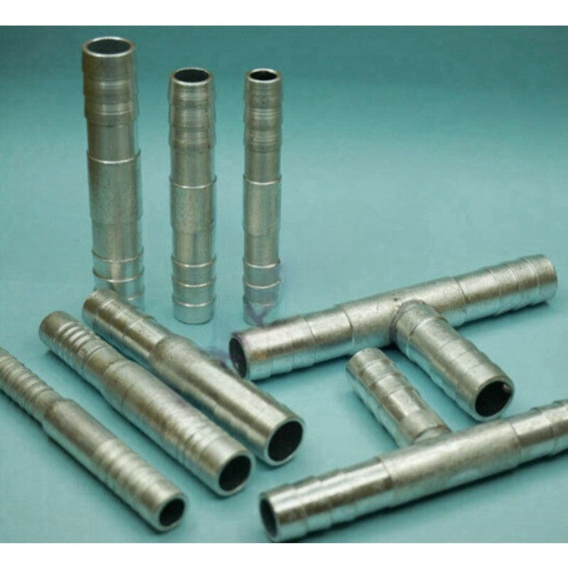 Car Aluminum HVAC Hose Barb Fitting Inch to Tee Connector Adapter Reducer Heater Q