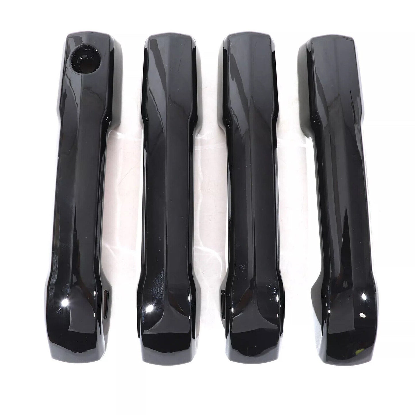 Glossy solid black side door handle cover trim for 2024 for Toyota Tacoma Pickup Truck
