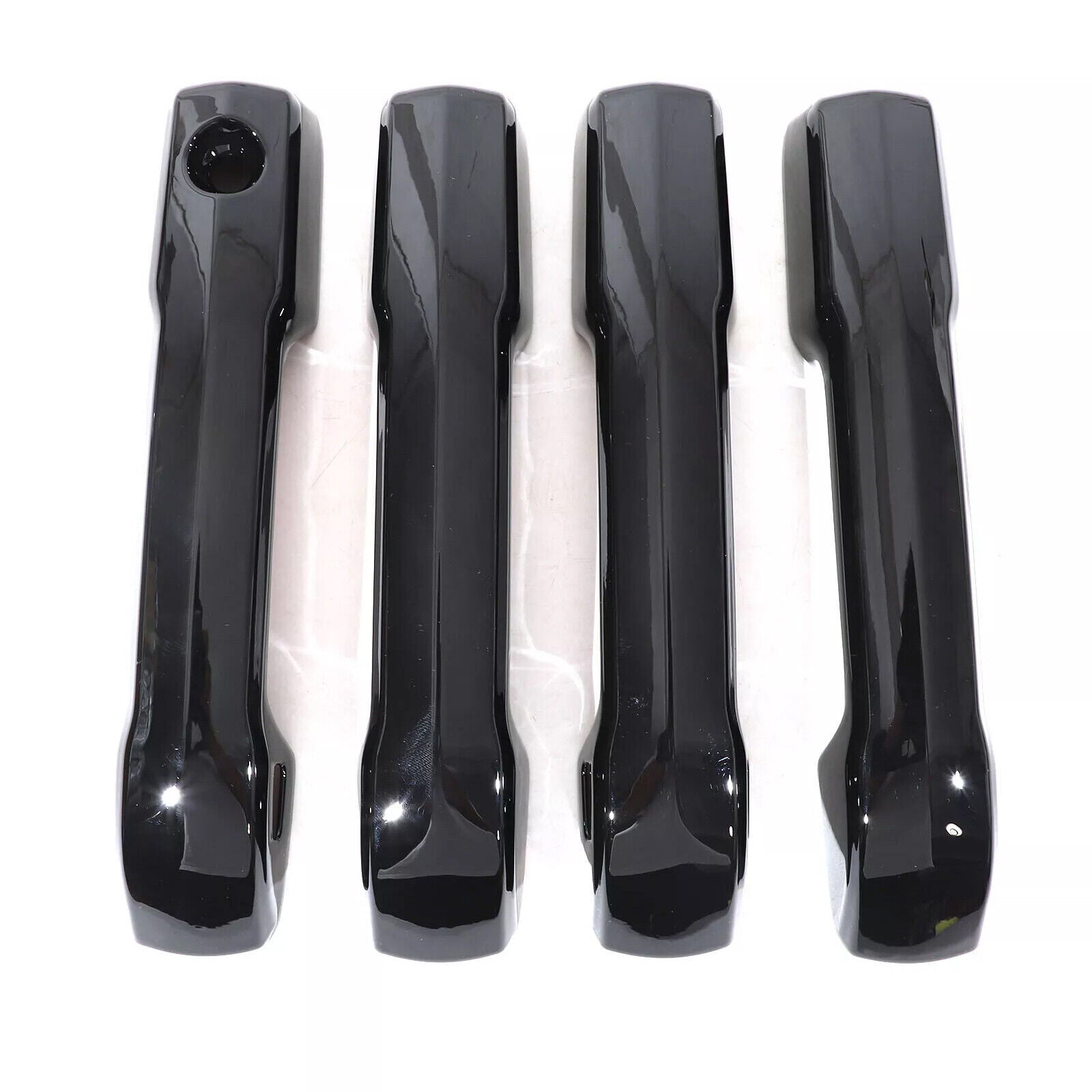 Glossy solid black side door handle cover trim for 2024 for Toyota Tacoma Pickup Truck