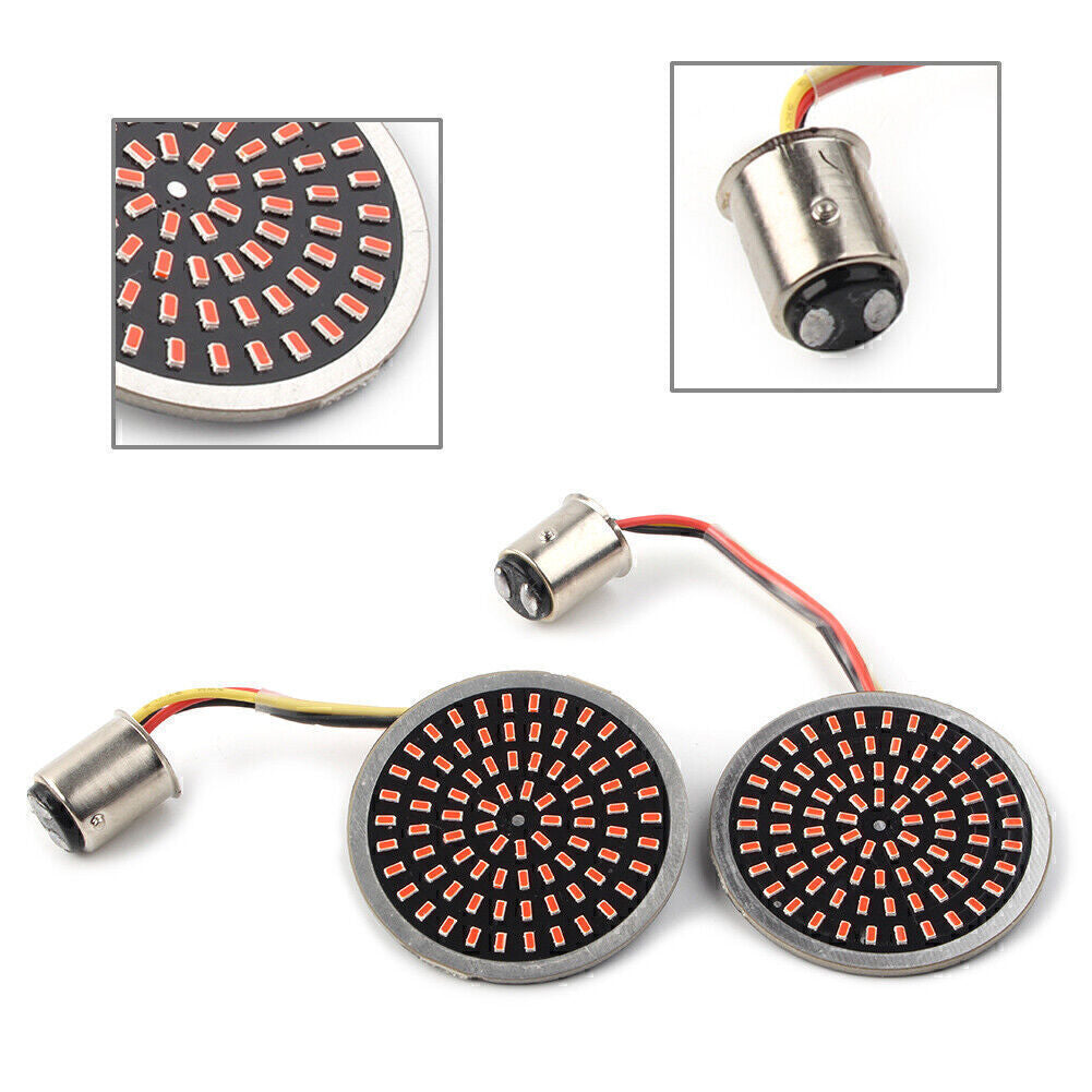 2X Red LED 1157 for Harley Touring Rear Turn Signal Light Blinker Road King
