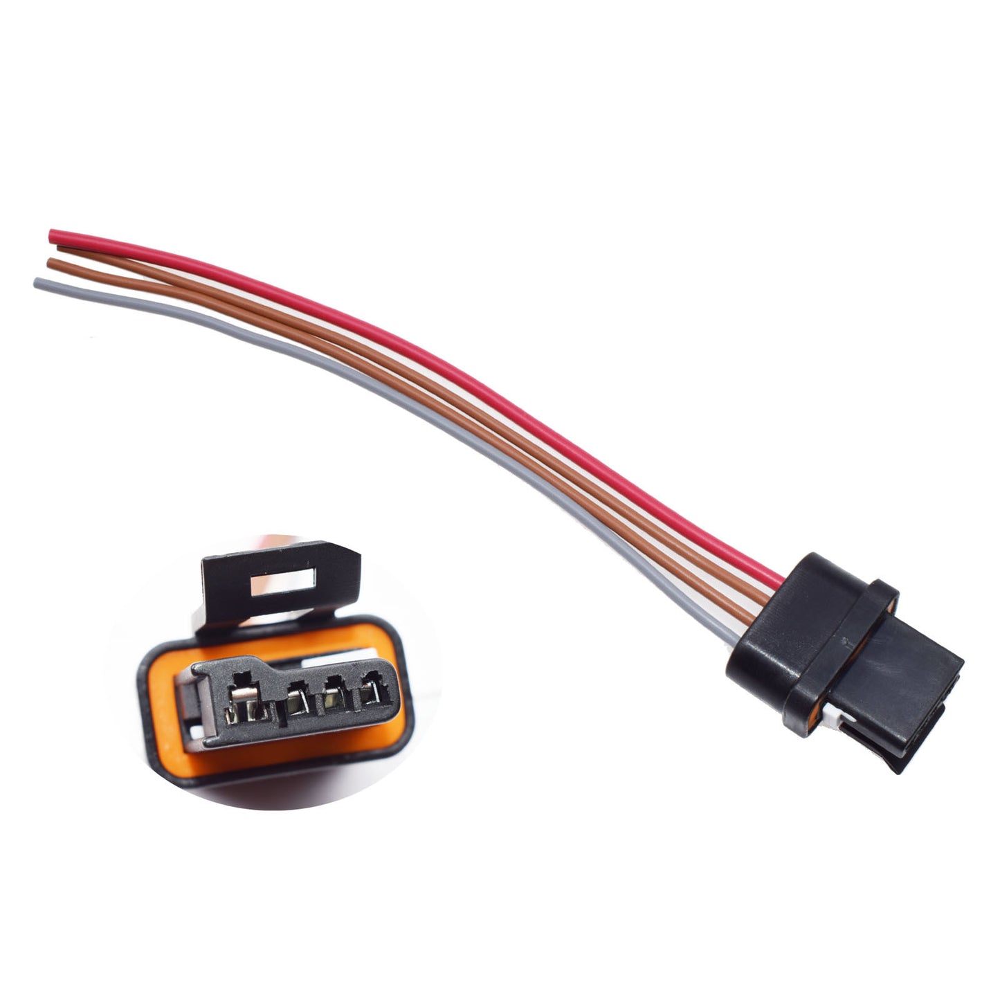 New connector plug harness tail wires for alternator 4-way PT1929- n
