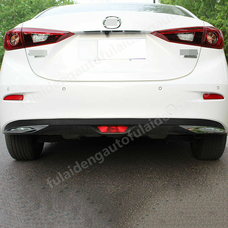 for Mazda 3 Axela 14-2018 ABS Chrome Rear Bumper Corner Molding Sill Cover Trim