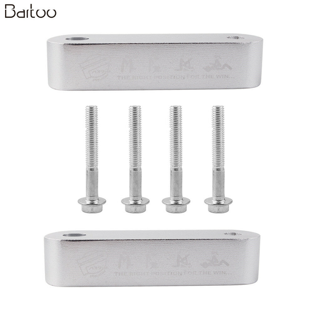Silver Hood Spacer Risers Set For 90-01 Integra 88-00 CRX JDM Q