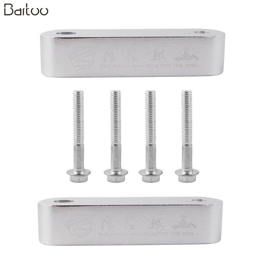 Silver Hood Spacer Risers Set For 90-01 Integra 88-00 CRX JDM Q