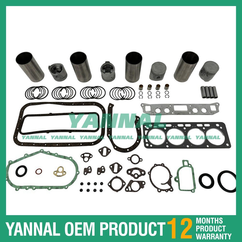 4-piece overhaul kit with washers for Nissan H20 TT TCM FG 25 N 5 T forklift engines
