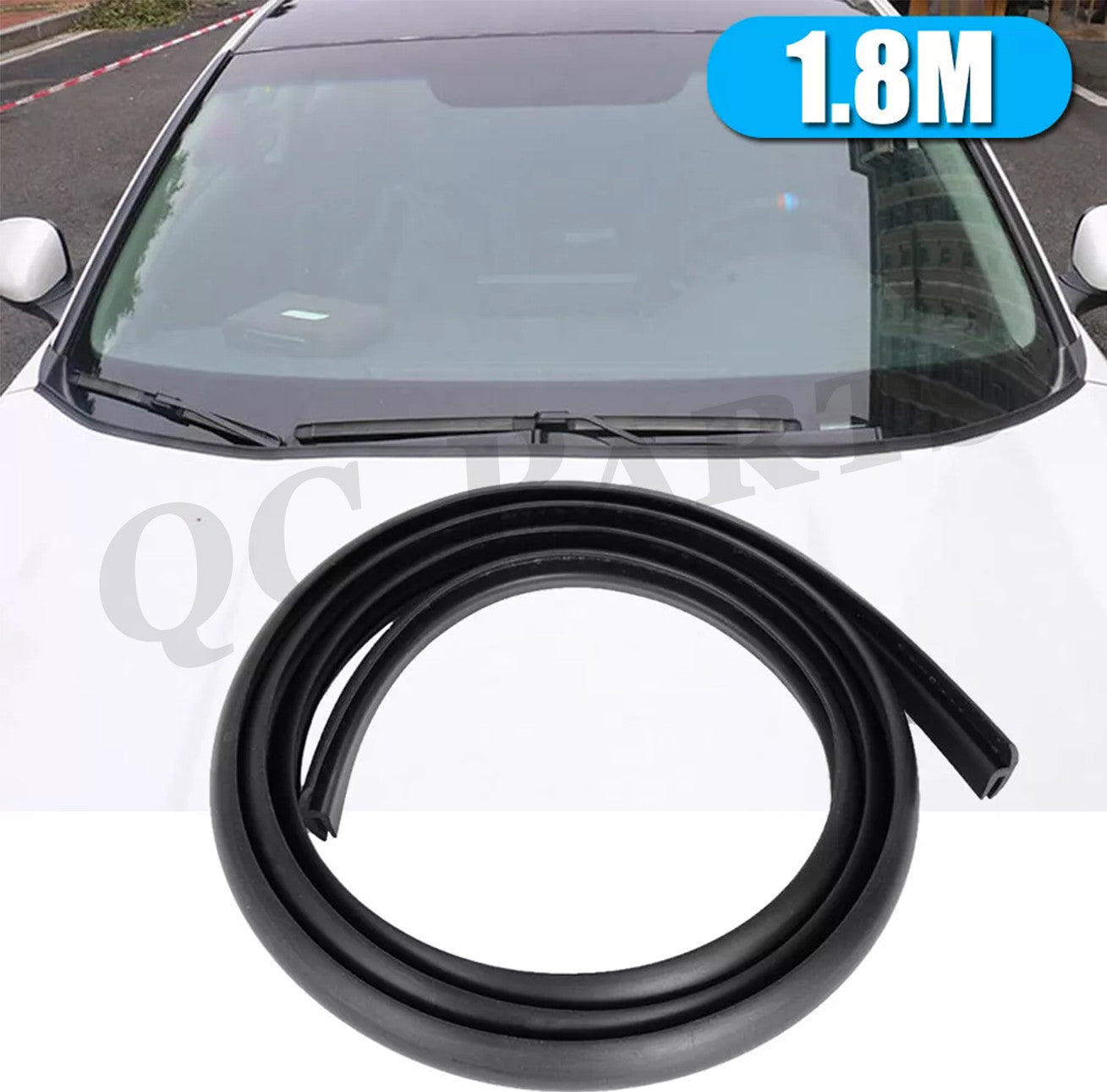 Automotive windshield panel rubber sealing strip molding decorative accessories