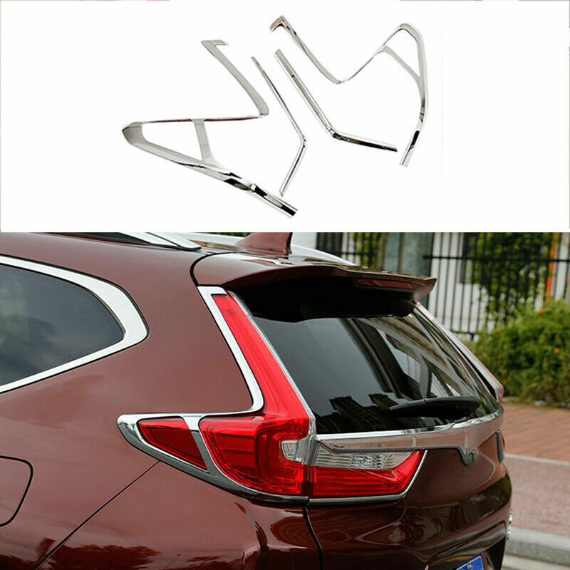for Honda CR-V CRV 2017-2022 Chrome Rear Taillight Tail Light Lamp Cover Trim 4X