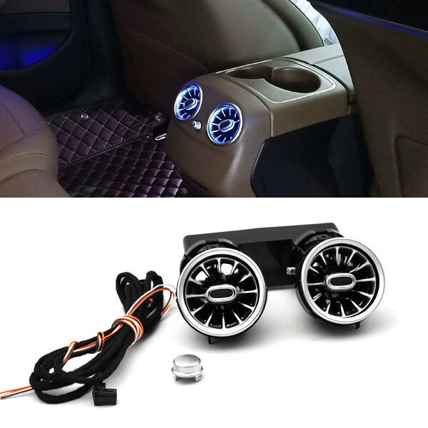 2x rear led Illuminated Turbo air ac vent purifier for Benz E class W213 16-2019 v