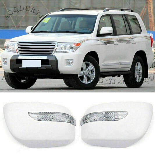 for Toyota for Land Cruiser 2008-15 Rearview Mirror Housing Cover Cap W/ Turn Signal