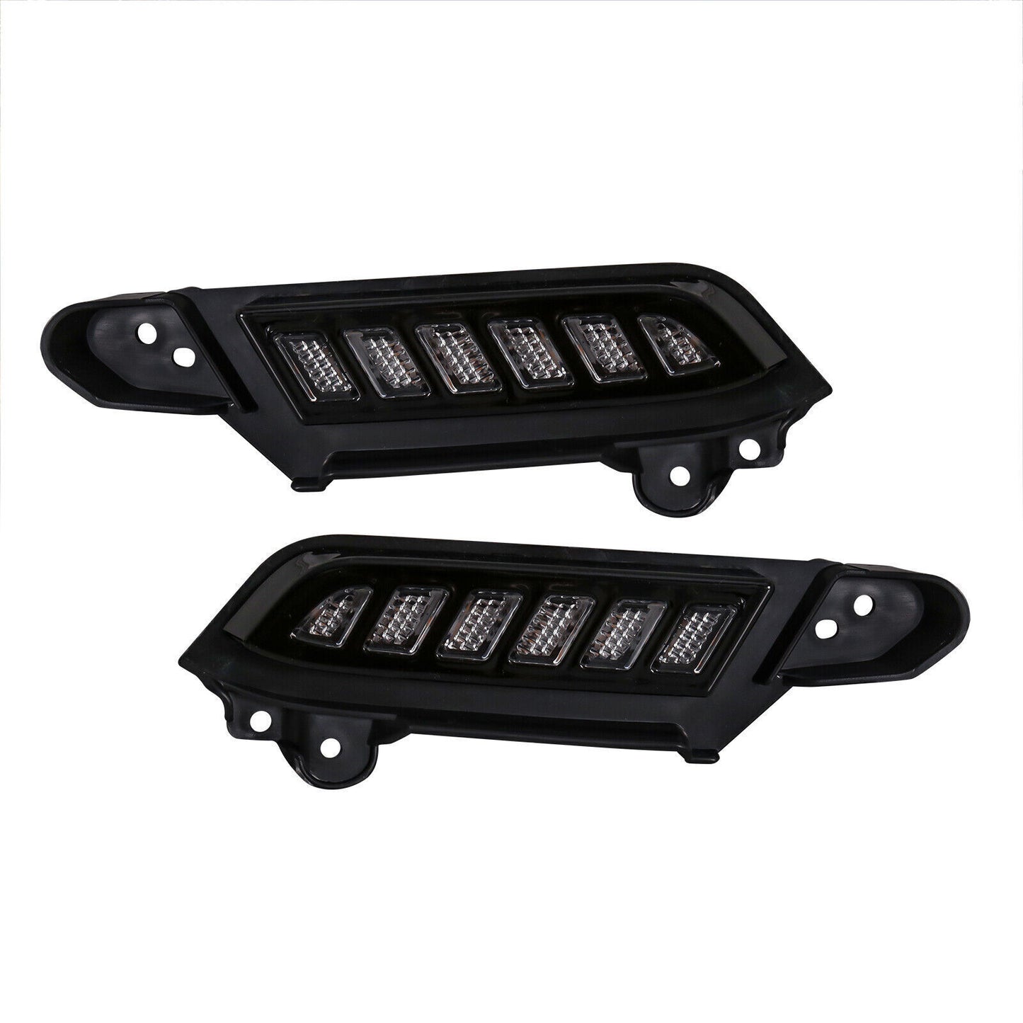 Suitable for Solod 1500 2016-2021 Smoke Front Grille White LED Light - v