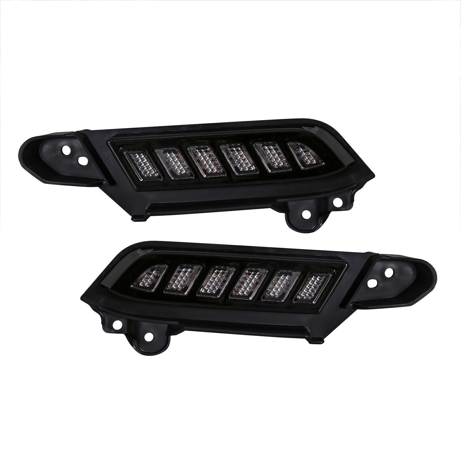 Suitable for Solod 1500 2016-2021 Smoke Front Grille White LED Light - v