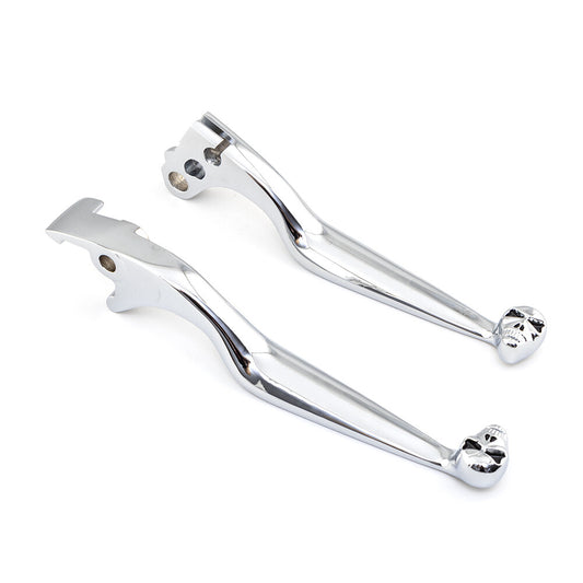 Chrome Skull Brake Clutch Lever for Honda Shadow 600 VT750 1100 VTX1300 VT1300 Q