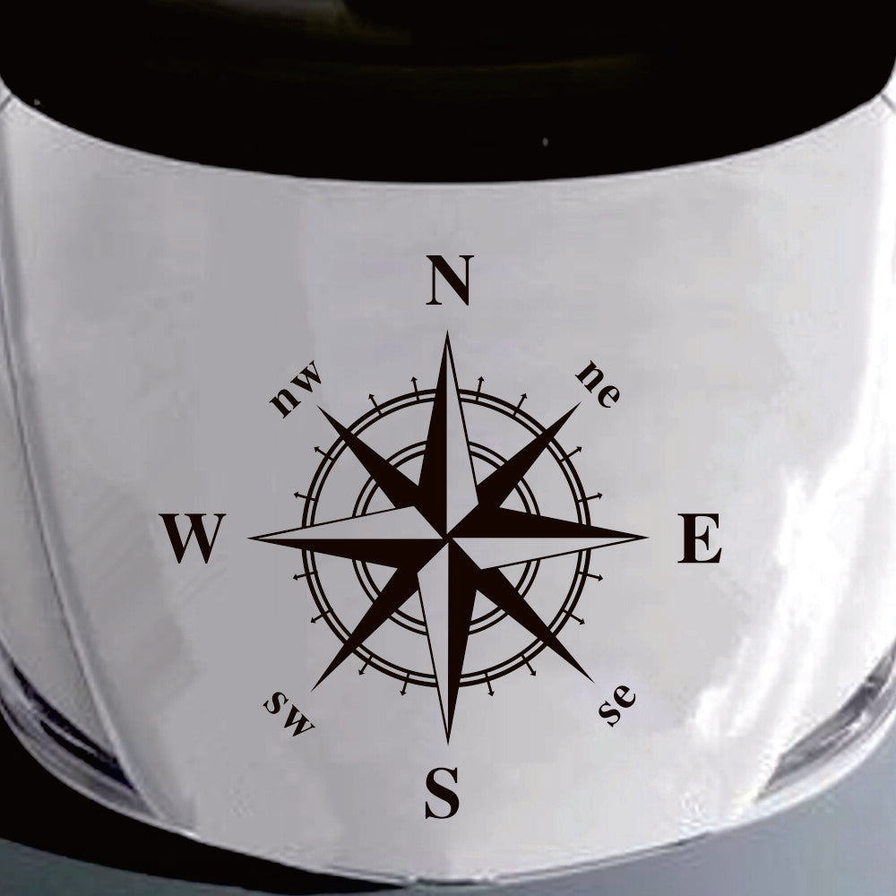 Vinyl Decal Nautical Star Compass DIY Graphics Sticker For Car Truck Accessory