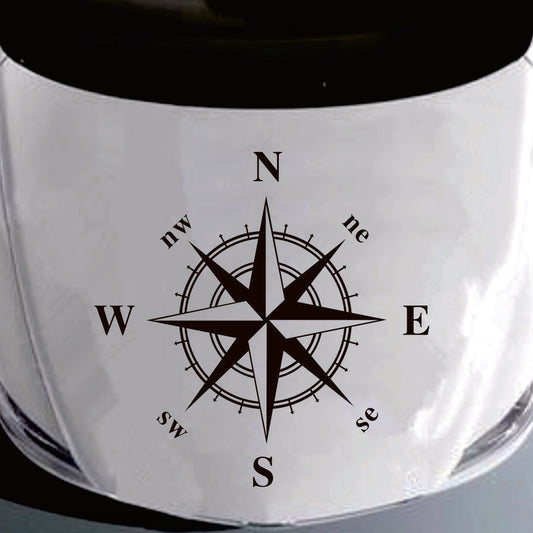 Vinyl Decal Nautical Star Compass DIY Graphics Sticker For Car Truck Accessory