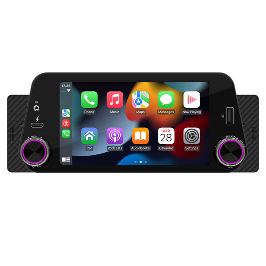 Single Din 5 Car For Apple Carplay Android Auto Touch Screen Stereo Bluetooth