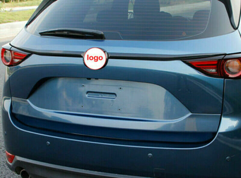 for Mazda CX-5 2017-2021 Carbon Fiber Rear Trunk Garnish Tailgate Lid Cover Trim