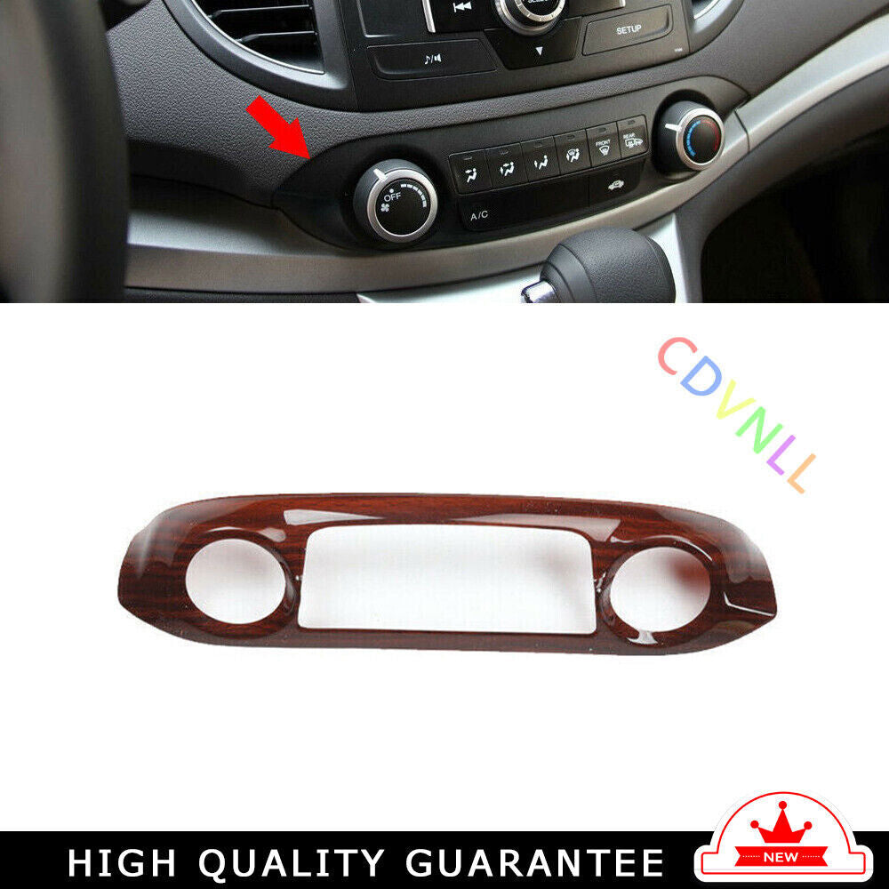 Car Console Volume Switch Panel Trim for Honda CR-V 2012-2016 Peach Wood Grain