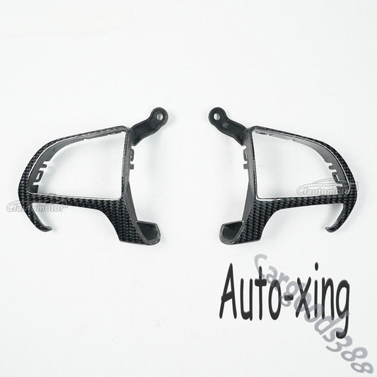 New Carbon Fiber Steering Wheel Trim Button Cover for Dodge Charger Hellcat SRT