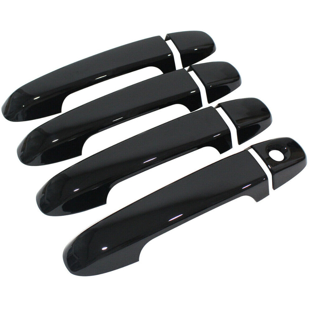 For 2012-2017 for Toyota for Camry GLOSS BLACK Door Handle Covers No Smartkeyhole No PSK