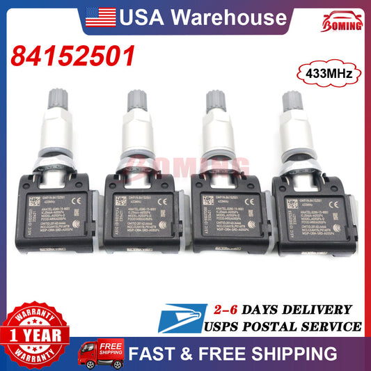 New for Escalade for Chevy Silverado for GMC 4PCS Trailer Tire Sensor 84338125 84152501